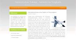 Desktop Screenshot of internet-ohne-telefon.com